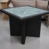 17 tuintafel terrastfel vierkant wicker glas hal54 100 x 100