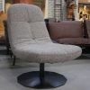 35 fauteuil Lush Jess design stof metaal draaibaar modern hal54