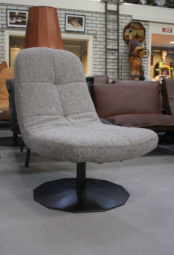 35 fauteuil Lush Jess design stof metaal draaibaar modern hal54