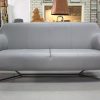 56 bank eetkamerbank Raz Jess design metaal leer grijs royal grey industrieel modern hal54