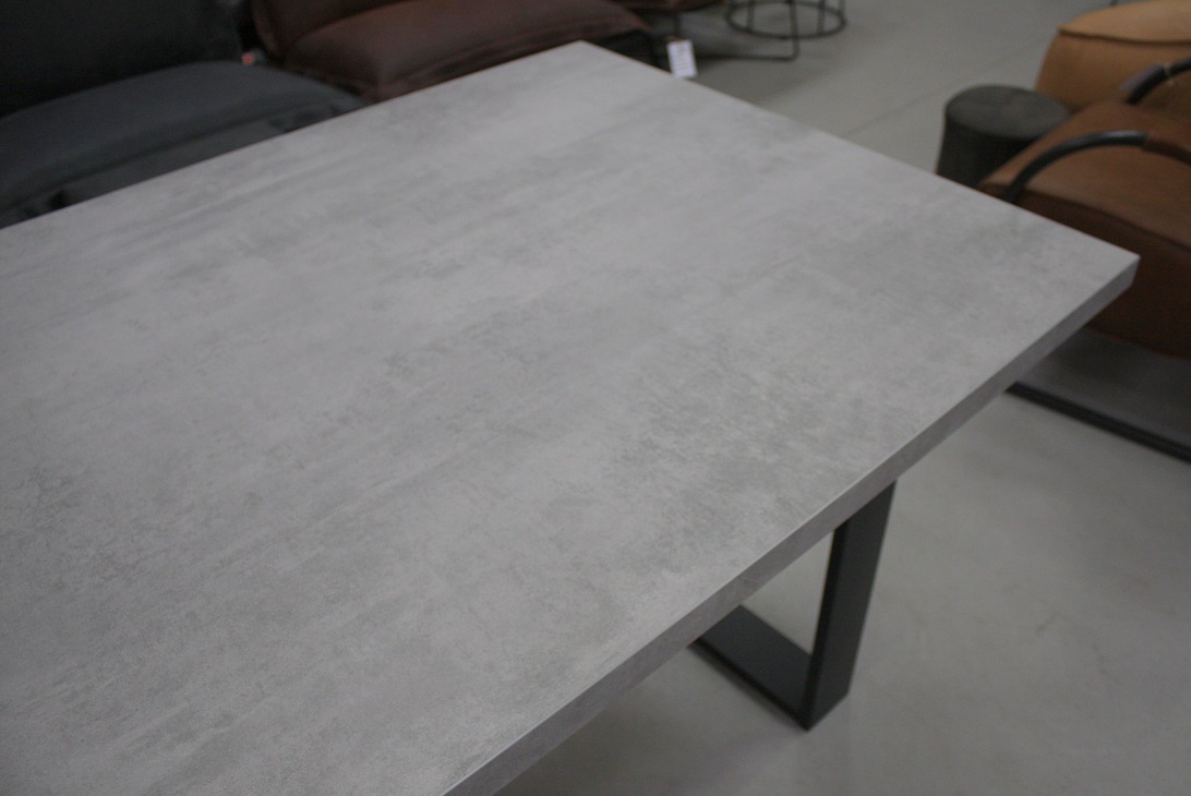 Eettafel 160 x melamine betonlook – Hal54.nl