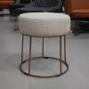 12 hocker Cody Jess design metaal koper stof hal54