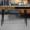 1 smal bureau sidetable metaal mangohout open vak lade hal54