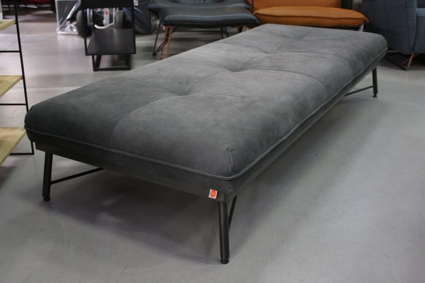 5 daybed Lennox Jess design metaal leer Aurula Black grijs hal54