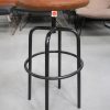 1f barstoelen Zipp Jess design metaal leer cognac Rawhide Wild Brown hal54-