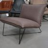 2a fauteuil Earl XS jess design Luxor Mouse metaal leer industrieel hal54