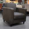 31 fauteuil bruin kunstleder hal54