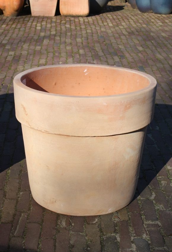 2c grote ronde bloempotten terracotta aged basic pot bloembak hal54