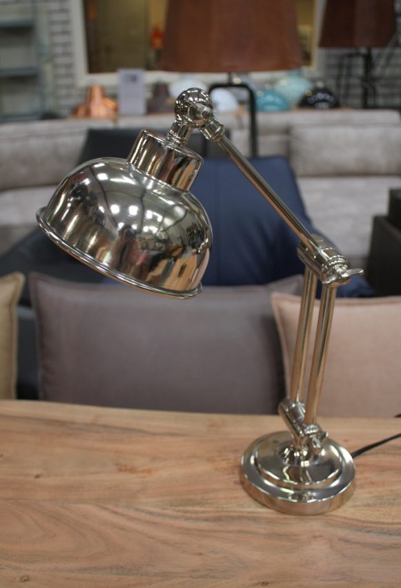 15 tafellamp metaal zilver light en living bureaulamp hal54