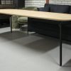 5 eettafel VAIN Jess design metaal eikenhout ovaal 260 x 90 cm hal54