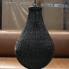 33 hanglamp metaal draadstaal draadlamp zwart hal54