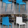 9e stoelen Volt Pedrali kunststof gekleurd zwart wit stapelbaar design hal54-