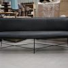 14a eetkamerbank eetbank bank Vidar Jess design metaal leer zwart Bonaza Black 220 cm. hal54