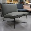 4 fauteuil Earl jess design metaal leer sadie olive olijfgroen hal54