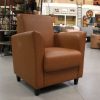 39 fauteuil kunstleer skai cognac bruin hal54