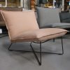 5 fauteuil Earl XS jess design Aurula Pink metaal leer industrieel hal54