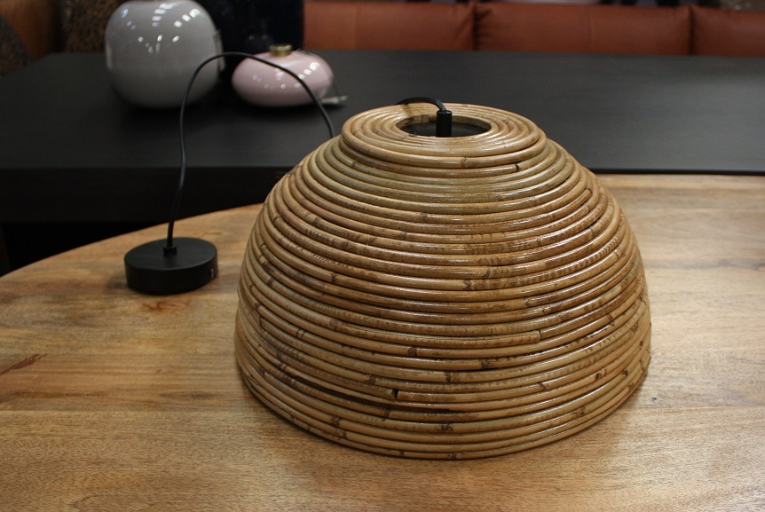 59 ronde hanglamp pepe light & living 38 cm bamboo rotan hal54