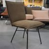 62 eetkamerstoelen Sanne Jess design metaal leer Aurula Bisque hal54