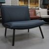 2 fauteuil Blizzard Jess design metaal leer Royal Blue donkerblauw hal54