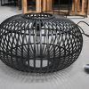 6 hanglamp ovaal bamboe hout zwart Light & Living Indy hal54