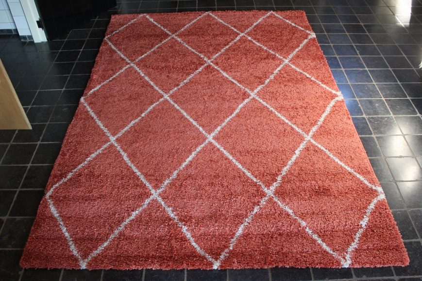 22b vloerkleed Alvor Shaggy Terra 200 x 290 cm. hal54