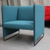 16 fauteuil Zippo Pedrali stof vilt blauw hal54