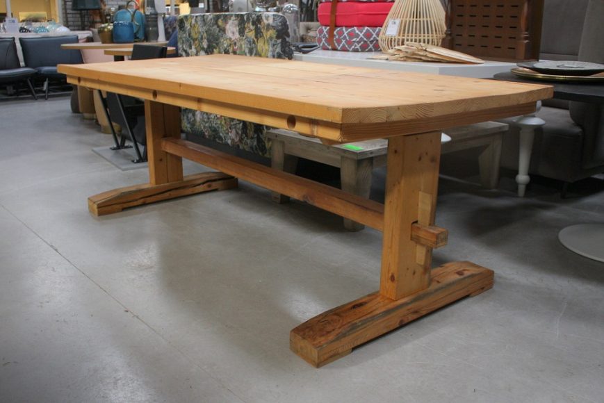 19 stoere robuuste eettafel tafel grenen hout kloostertafel 220 x 100 hal54