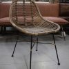 5 rotan eetkamerstoel BOGOR Light & Living naturel zwart hal54