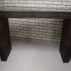 7a wicker bartafel statafel bruin wicker met glasplaat hal54