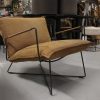 15 fauteuil Earl jess design Aurula leer armleuningen metaal hal54