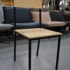 10 eetkamerstoelen metaal hout industrieel horeca hal54