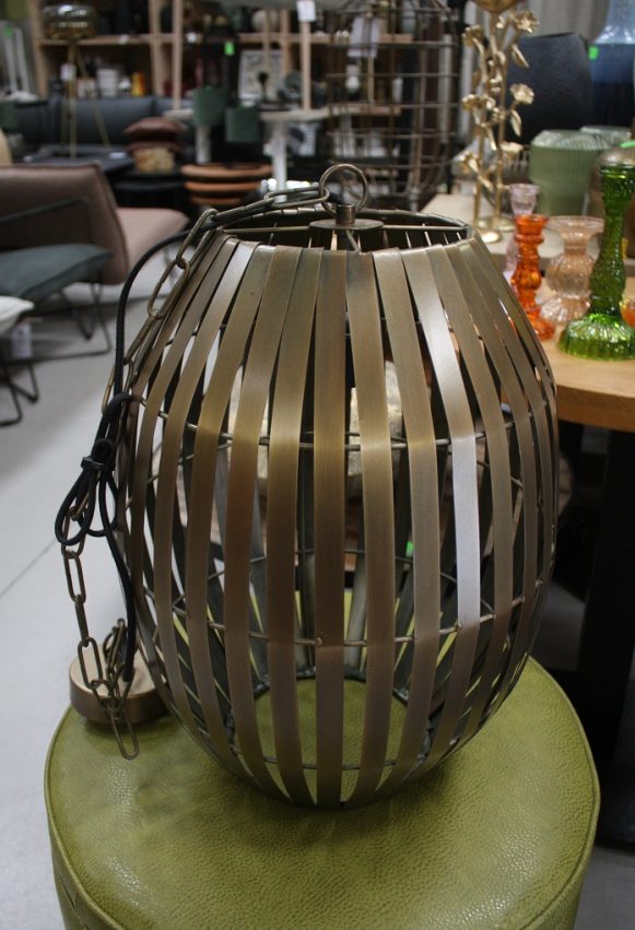 7 hanglamp Kyomi Light en living antiek brons 34 cm hal54