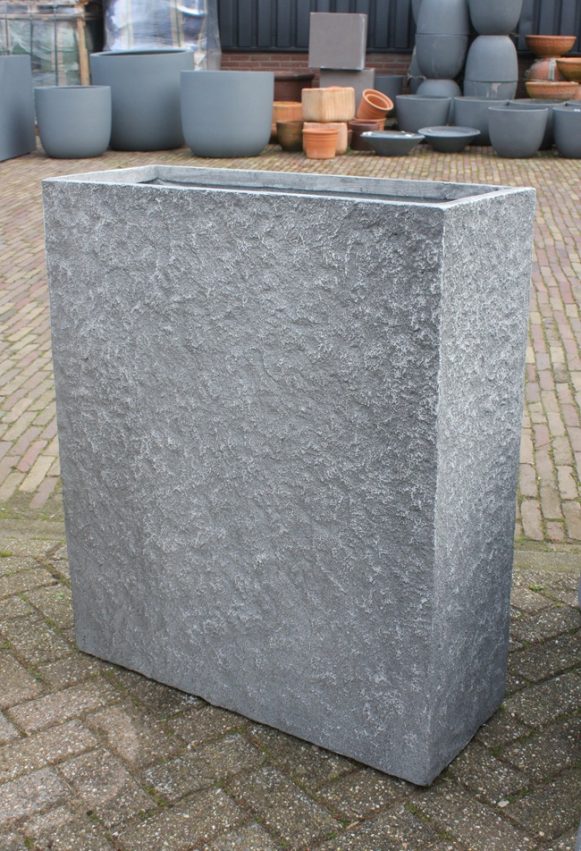 2b bloembakken clayfibre afscheiding terras tuin antraciet hal54