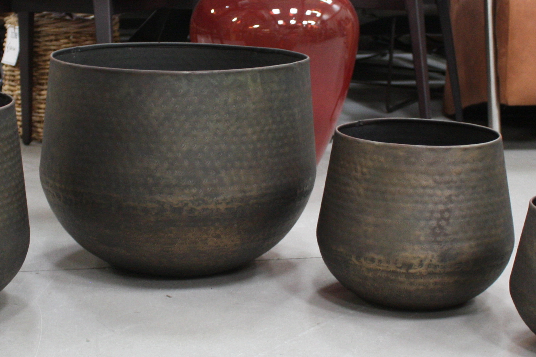 Bloempot Madras Couldron Brass Ø32