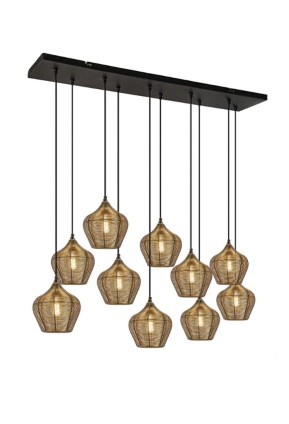 112 hanglamp alvaro light en living antiek brons 10 lamps hal54