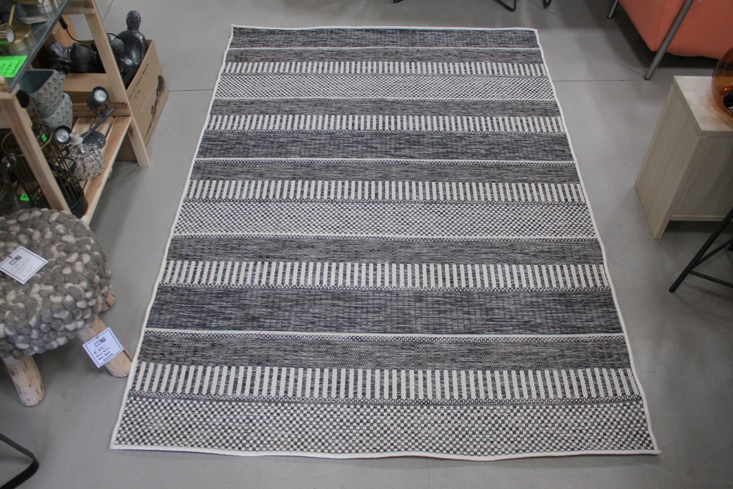 Vloerkleed / buitenkleed antraciet 160x230