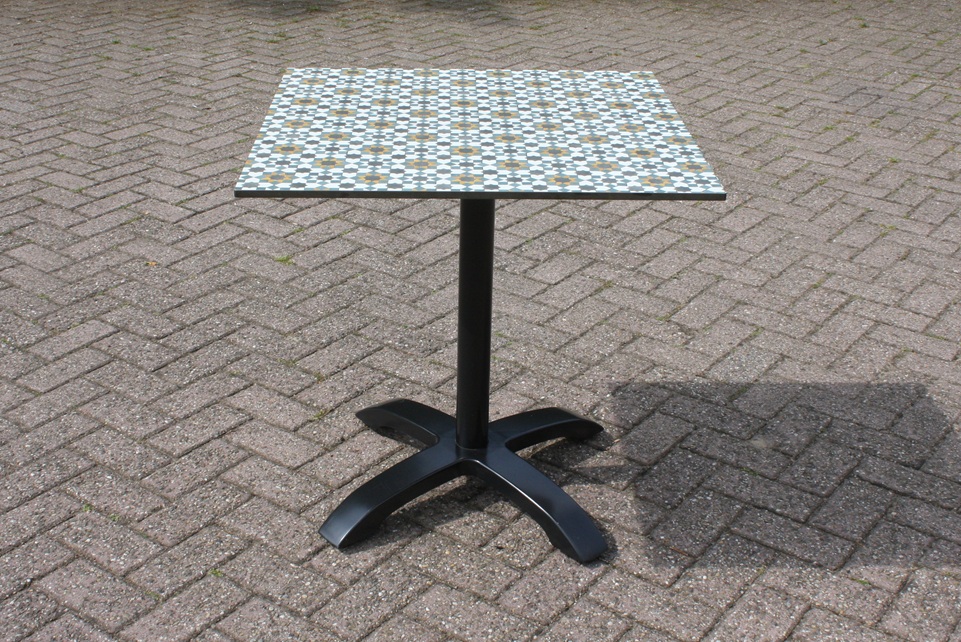 Terrastafel vierkant Mozaiek 70x70