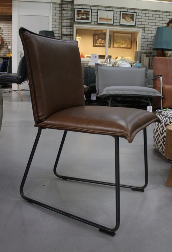 4d eetkamerstoelen Duke jess design metaal leer hal54