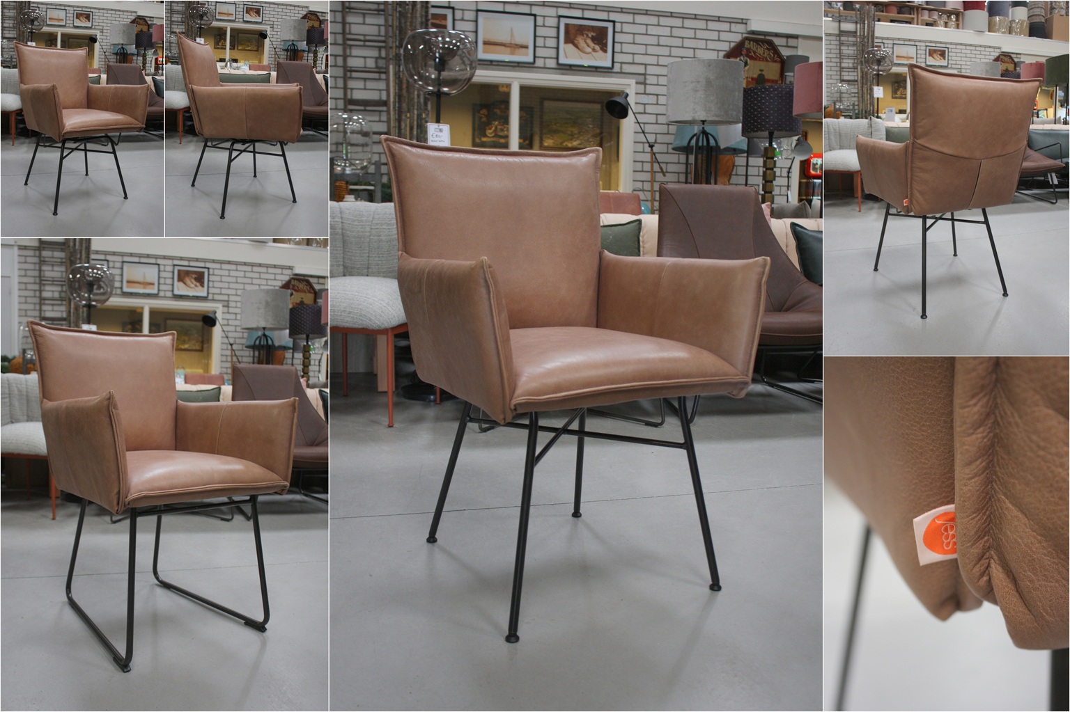 Eetkamerstoel Sanne Jess Design (Bonanza Beige) set van 3