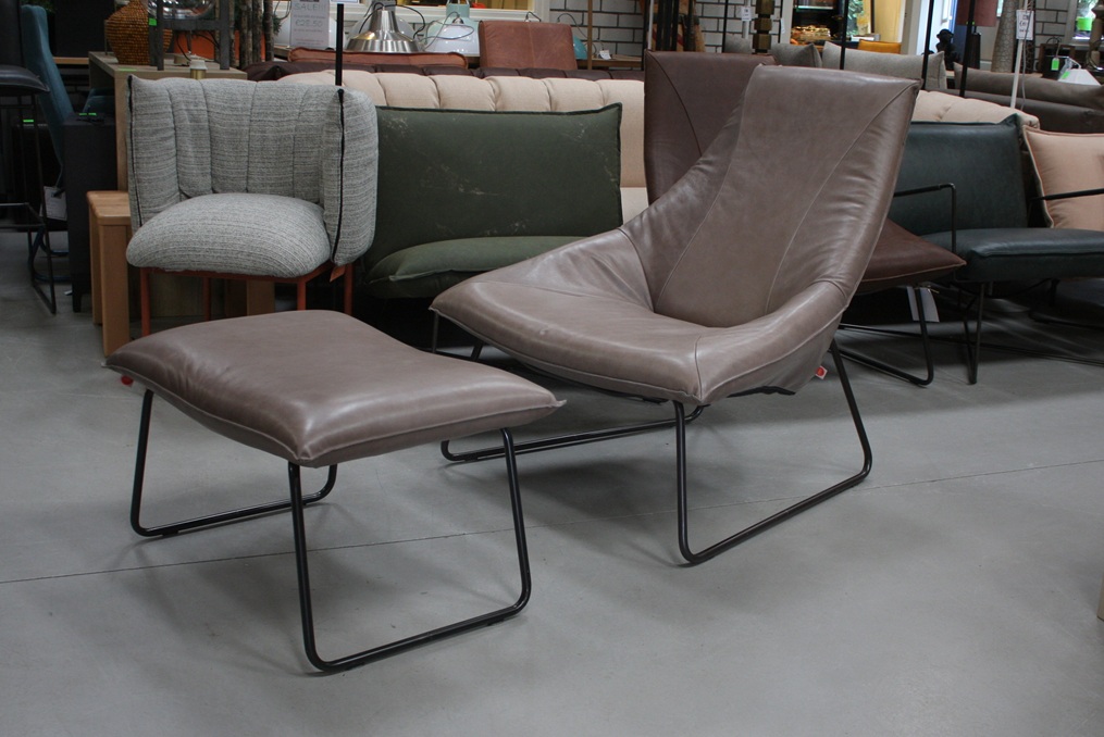 Fauteuil + hocker Beal Jess Design (Luxor Mouse)