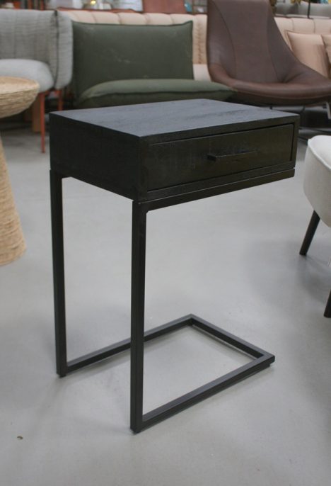 Banktafel / laptoptafel / nachtkastje zwart