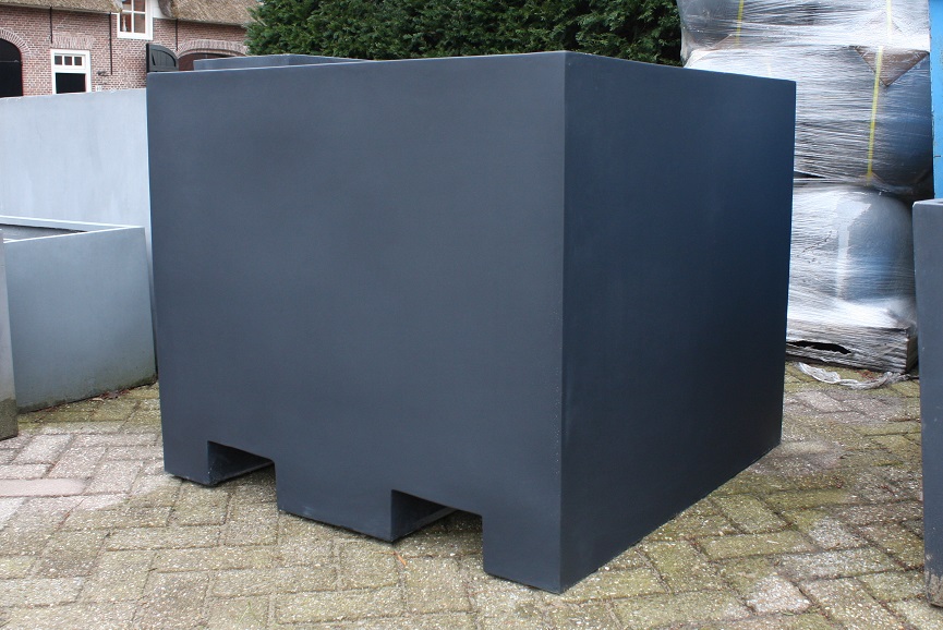 Bloembak Sydney Cube XXXL antraciet (100x100x85)